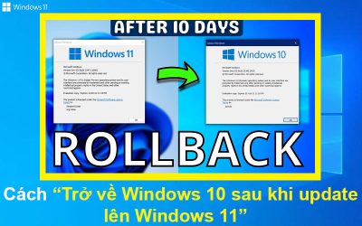 Cách trở về Windows 10 sau khi update lên Windows 11