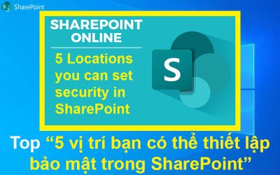 Top 5 vị trí bạn có thể thiết lập bảo mật trong SharePoint