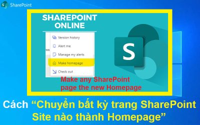Cách chuyển bất kỳ trang SharePoint Site nào thành Homepage