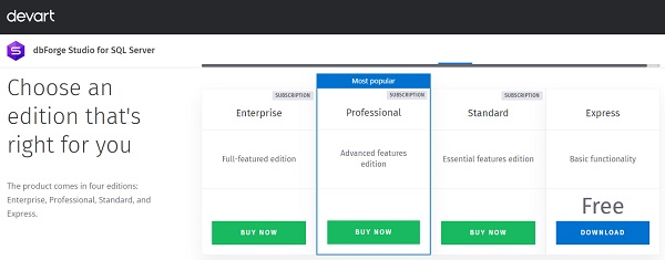 dbForge-Studio-for-SQL-Server-editions