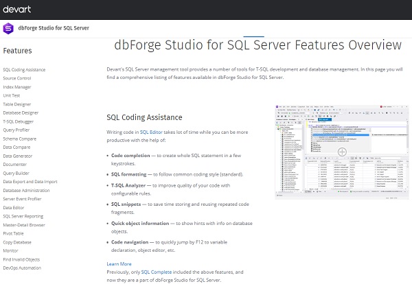 dbForge-Studio-for-SQL-Server-features