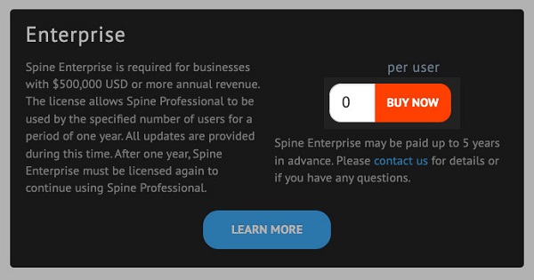 spine-enterprise-license