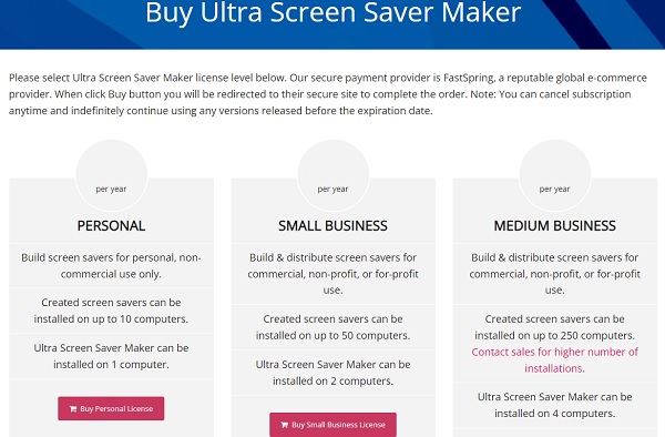 Ultra-Screen-Saver-Maker-license