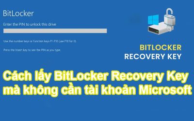 Cách lấy BitLocker Recovery Key mà không cần tài khoản Microsoft