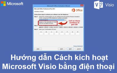 Hướng dẫn Cách kích hoạt Microsoft Visio bằng điện thoại