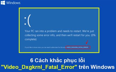 6 Cách khắc phục lỗi “Video_Dxgkrnl_Fatal_Error” trên Windows