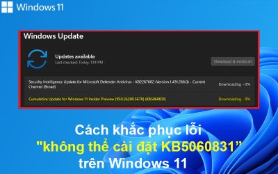 Cách khắc phục lỗi “không thể cài đặt KB5060831 trên Windows 11”