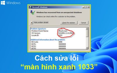 Cách sửa lỗi màn hình xanh 1033