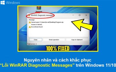 Nguyên nhân và cách khắc phục “Lỗi WinRAR Diagnostic Messages” trên Windows 11/10