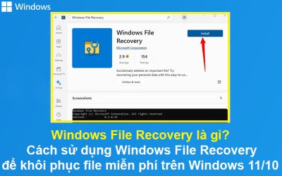 Windows File Recovery là gì? Cách sử dụng Windows File Recovery để khôi phục file miễn phí