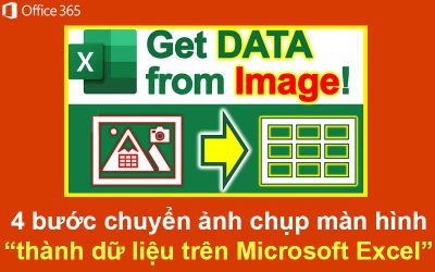 4 bước chuyển ảnh chụp màn hình thành dữ liệu trên Microsoft Excel