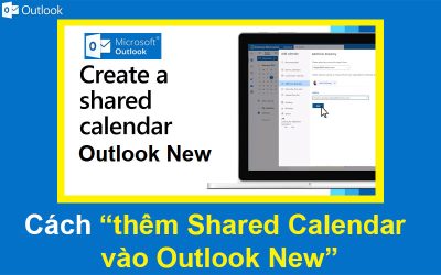 Cách thêm Shared Calendar vào Outlook New