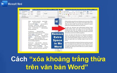 Cách “xóa khoảng trắng thừa trên văn bản Word”