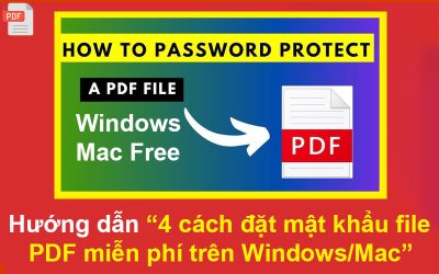 4 cách đặt mật khẩu file PDF miễn phí trên Windows/Mac