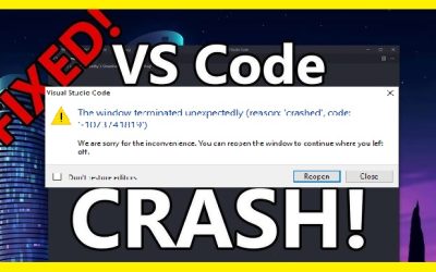 Khắc phục lỗi “The Window Terminated Unexpectedly” trên Visual Studio Code
