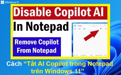 Cách tắt AI Copilot trong Notepad trên Windows 11