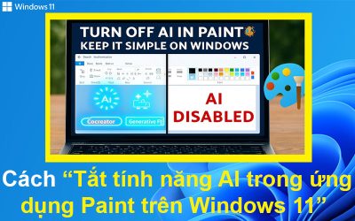 Cách tắt tính năng AI trong ứng dụng Paint trên Windows 11