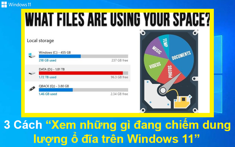 3 Cách xem những gì đang chiếm dung lượng ổ đĩa trên Windows 11