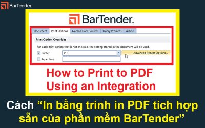 Cách in bằng trình in PDF tích hợp sẵn của phần mềm BarTender