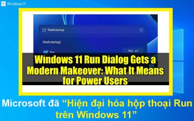 Microsoft đã hiện đại hóa hộp thoại Run trên Windows 11