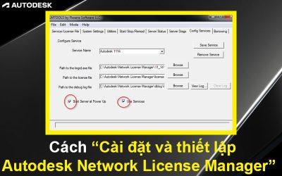 Cách Cài đặt và thiết lập Autodesk Network License Manager