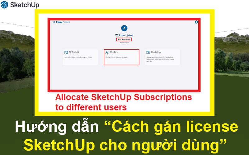 Cách gán license SketchUp cho người dùng