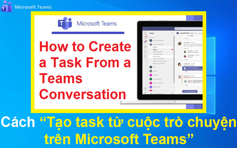 Cách tạo task từ cuộc trò chuyện trên Microsoft Teams