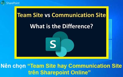 Nên chọn Team Site hay Communication Site trên Sharepoint Online