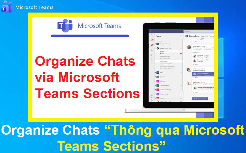 Organize Chats thông qua Microsoft Teams Sections