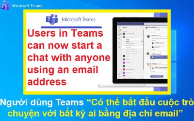 Người dùng Teams có thể bắt đầu cuộc trò chuyện với bất kỳ ai bằng địa chỉ email