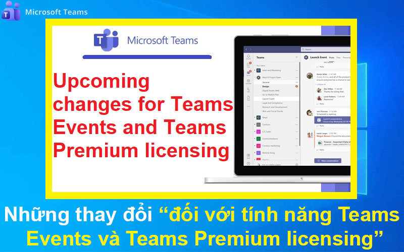Những thay đổi đối với tính năng Teams Events và Teams Premium licensing