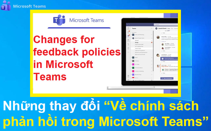 Những thay đổi về chính sách phản hồi trong Microsoft Teams